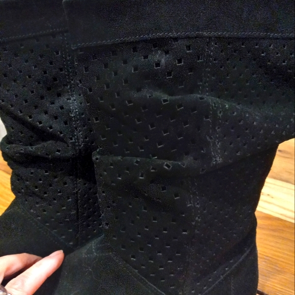 Toms black leather boots - Picture 2 of 4